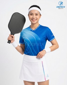 Áo thể thao nữ AC-3864-04-01 Xanh bích phối trắng